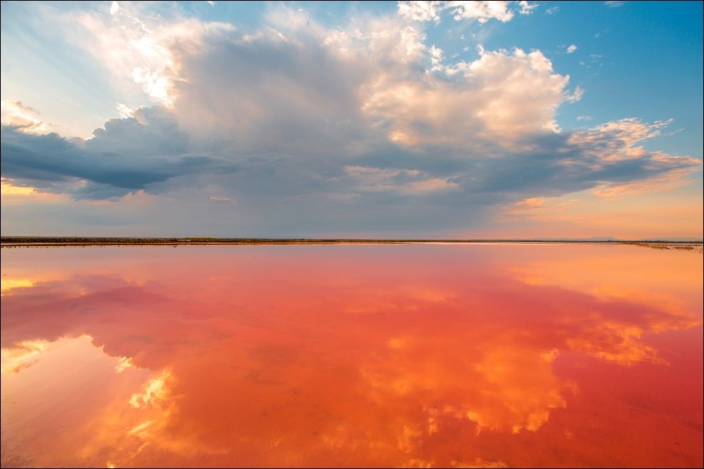 Розовое озеро Сасык Сиваш